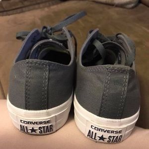 Converse Shoes - Super cute gray Converse only worn one time Converse Shoes - Super cute gray Converse only worn one time